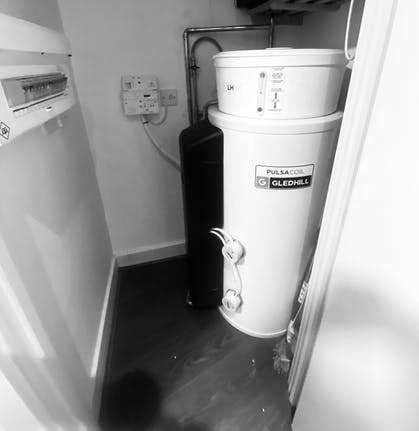 Gledhill pulsacoil hot water tank installed in Birmingham city center